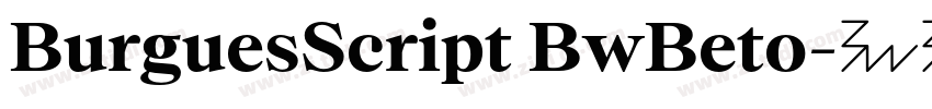 BurguesScript BwBeto字体转换